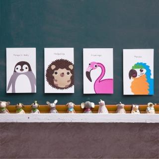 【GFSD璀璨水鑽精品】可愛動物萬用卡-B組(4入)