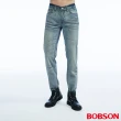 【BOBSON】男款低腰壓摺半舊直筒褲(1807-53)