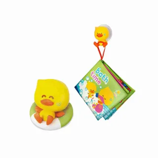 【英國  Bkids】滴滴鴨洗澡書+鴨鴨浮水圈超值組