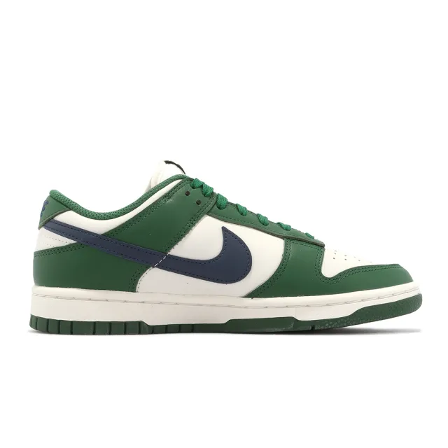 NIKE 耐吉】休閒鞋Wmns Dunk Low Retro 女鞋白綠午夜藍皮革低筒復刻