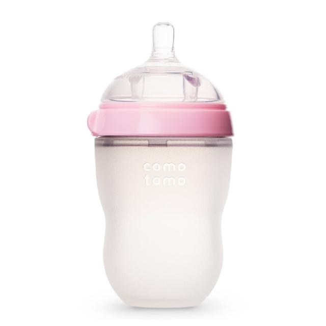 【comotomo】矽膠奶瓶250ML(粉紅色)