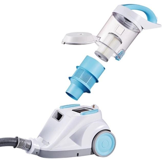 【Opure 臻淨】C2塵璊用雙HEPA過濾旋風無袋式吸塵器(★橡膠軟胎不傷地板★)