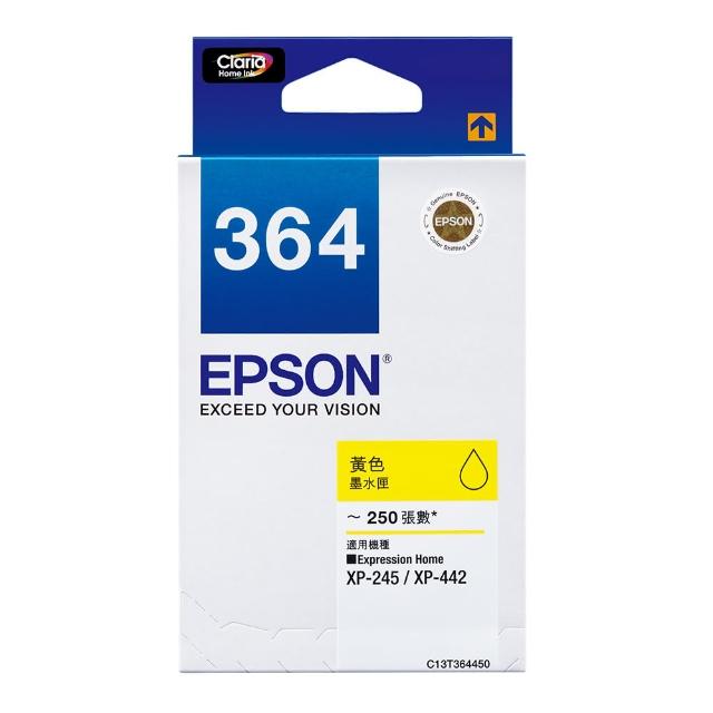 【EPSON】官方直營 T364450  標準型黃色墨水匣(T364450)