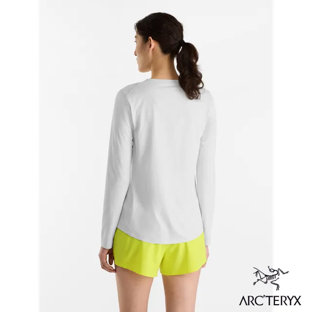 【Arcteryx 始祖鳥官方直營】女 Taema 快乾長袖圓領衫(空氣雜灰)