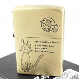【Zippo】日系-吉卜力工作室-宮崎駿-魔女宅急便-吉吉圖案設計