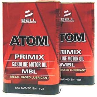 【美國貝爾BELL】ATOM MBL MOTOR OIL(特效護缸全合成機油 5W30 SN 4入一組)