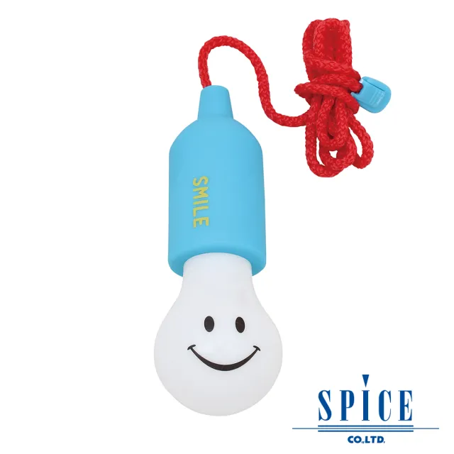 【日本 SPICE】微笑先生LED燈泡吊燈-藍色