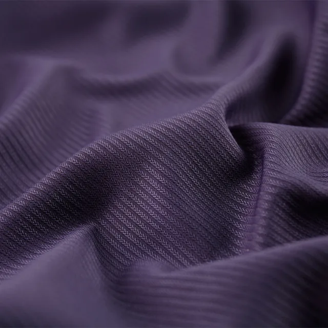 【ROBERTA諾貝達】台灣製 合身版 吸溼排汗長袖襯衫(深紫)