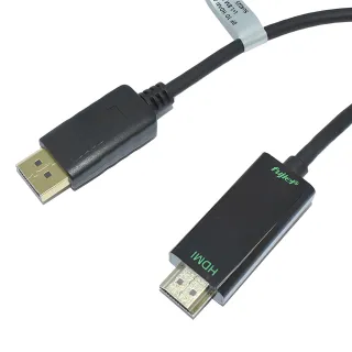 【Fujiei】主動式 Display port 轉 HDMI 高清影音傳輸線 1.8M(DP to HDMI 4K2K 60HZ)
