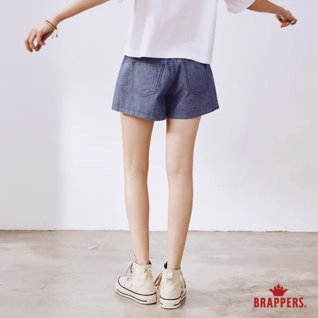 【BRAPPERS】女款 Boy friend系列-中腰全棉短褲(淺藍)
