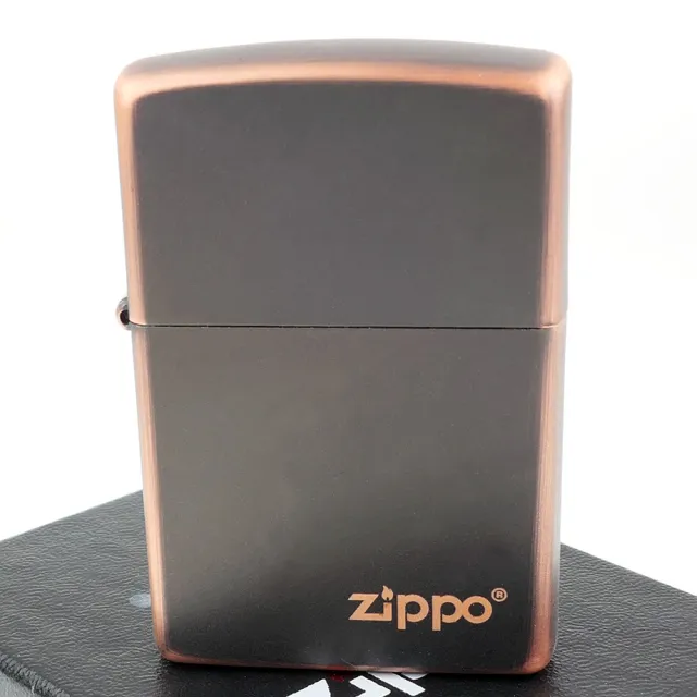 【Zippo】美系~Rustic Bronze-鄉村古銅Logo字樣打火機