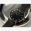 【COACH】COACH手錶型號CH00006(黑色錶面金色錶殼深黑色真皮皮革錶帶款)