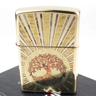 【Zippo】美系~Spiritual Design-生命之樹圖案設計打火機