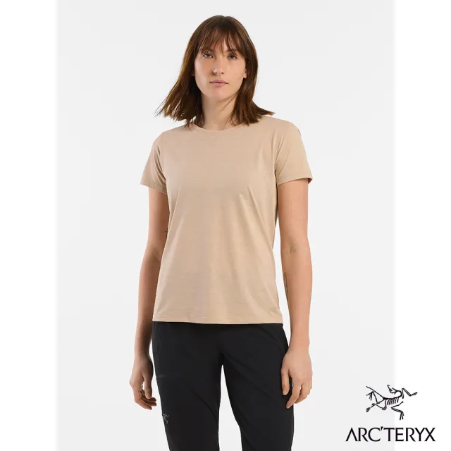 【Arcteryx 始祖鳥官方直營】女 Taema 快乾短袖圓領衫(柳條雜褐)