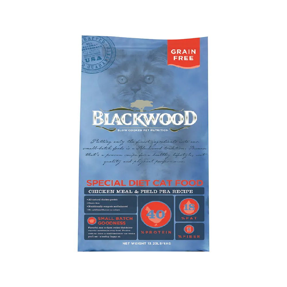 【BLACKWOOD 柏萊富】特調無穀全齡貓配方（雞肉+豌豆）13.23磅/6kg