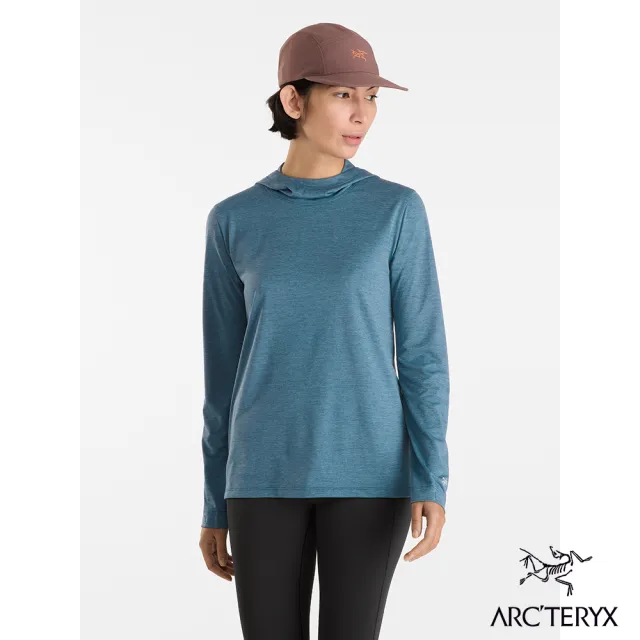 【Arcteryx 始祖鳥官方直營】女 Taema 快乾長袖套頭衫(寧靜雜綠)