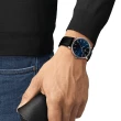 【TISSOT 天梭】TISSOT 天梭 官方授權 Everytime 經典雋永石英手錶-藍 送行動電源(T1434101604100)