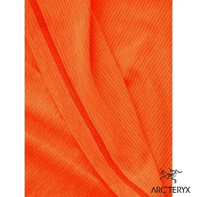 【Arcteryx 始祖鳥官方直營】女 Taema 快乾長袖圓領衫(火花雜橘)