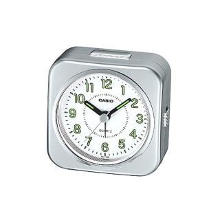 【CASIO】微型照明輕便桌上型鬧鐘(TQ-143S-8)