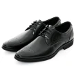 【CUMAR】輕量舒適真皮雕花紳士鞋(黑色)
