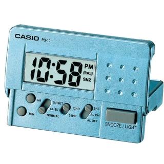 【CASIO】簡單攜帶款數位液晶鬧鐘(PQ-10D-2)