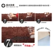 【G+ 居家】客廳超細纖維長毛吸水止滑地墊(70X140cm 深咖啡)