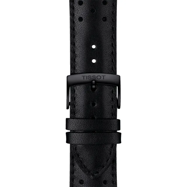 【TISSOT】天梭 官方授權 V8系列三眼計時手錶-黑/42.5mm 送行動電源 畢業禮物(T1064173605100)