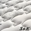 【S&K】天絲乳膠防蹣蜂巢獨立筒床墊(雙人5尺)
