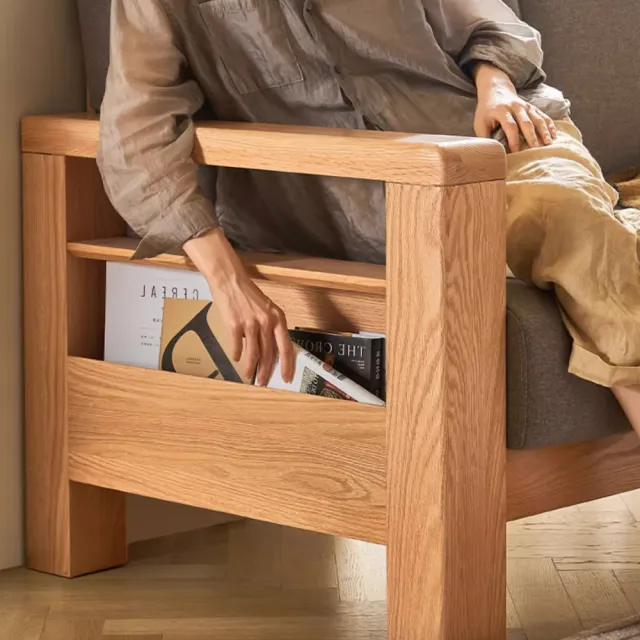 【橙家居·家具】加莫沙發單人位＋腳凳沙發C款 JM-A5069(售完採預購 木框沙發 原木沙發 客廳椅 腳凳)