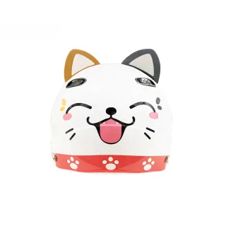 【EVO】成人 1/2罩式雪帽 發財貓(原廠 正版授權 卡通 安全帽 耳朵造型)
