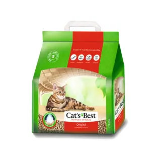 【CAT’S BEST 凱優】經典凝結木屑砂（紅標凝結型）10L/4.3kg(貓砂、木屑砂)