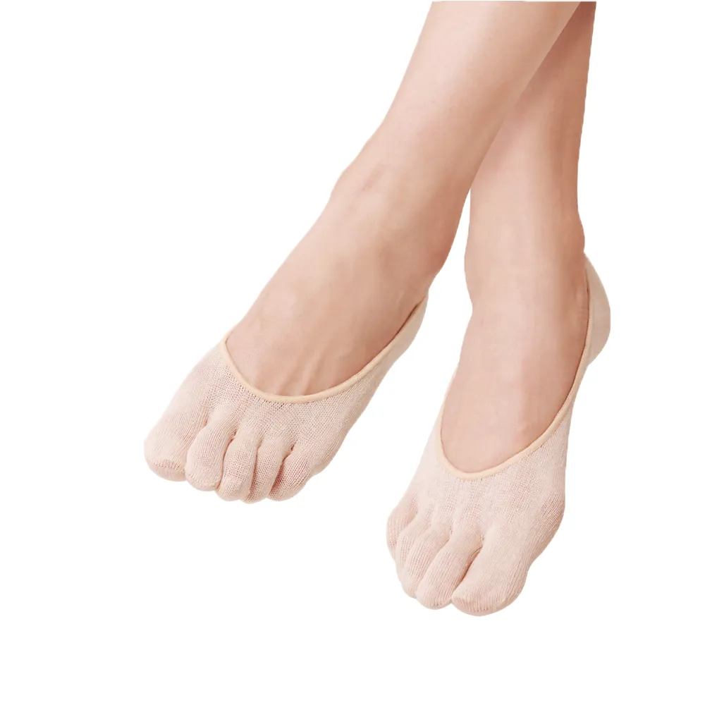 【蒂巴蕾】3雙組-足適康 五趾隱形襪(薄款 五指襪 透氣 輕薄)
