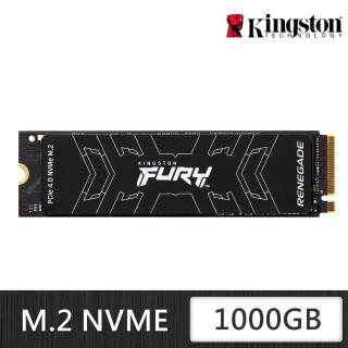 【Kingston 金士頓】FURY Renegade SFYRS/1000G PCIe 4.0 NVMe M.2 SSD(SFYRS/1000G)