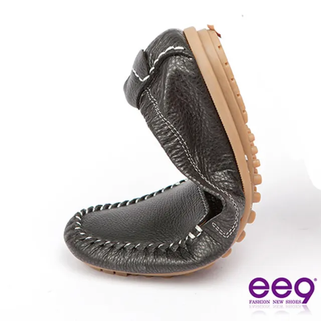 【ee9】MIT純手工馬克縫超柔軟樂福豆豆鞋-黑色-82502   10(樂福豆豆鞋)