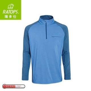 【RATOPS】瑞多仕 男Thermolite暖衣《海洋藍/藍》DB6006/中層衣/保暖長袖/袖配色(悠遊山水)