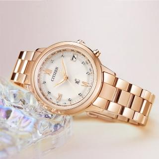 【CITIZEN 星辰】XC Hebe廣告款 光動能 鈦 電波錶女錶 手錶 送禮 推薦(CB1132-51W)