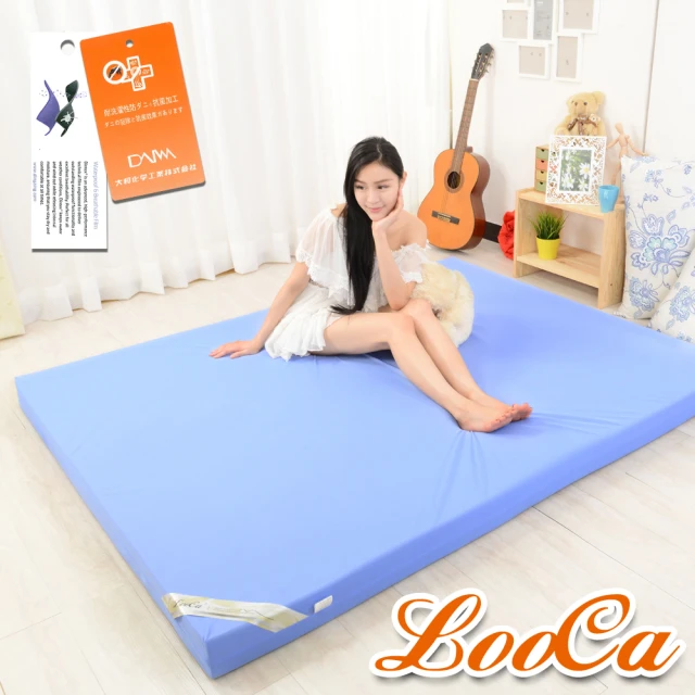 【LooCa】抗菌防蹣防水11cm記憶床墊(加大6尺)