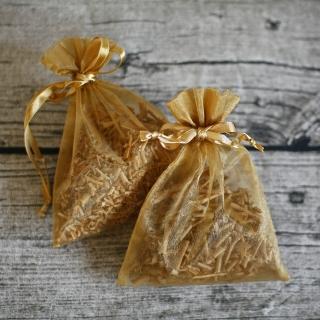【MU LIFE 荒木雕塑藝品】純天然芳香檀木雪紗袋香包(2包裝)