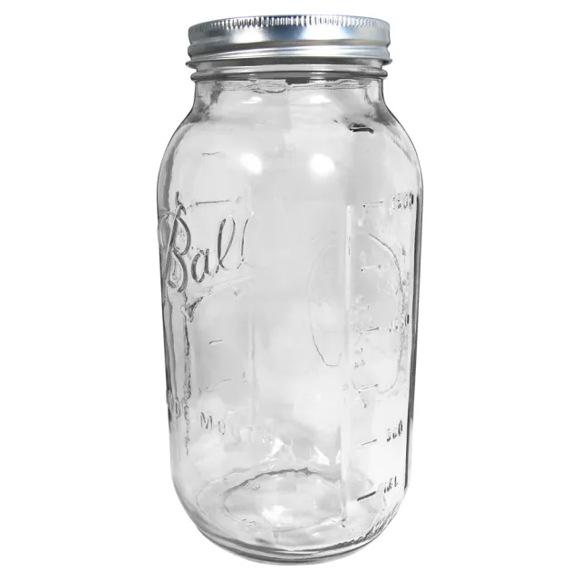 【美國Ball梅森罐】玻璃密封罐 64oz 寬口玻璃瓶(6入)
