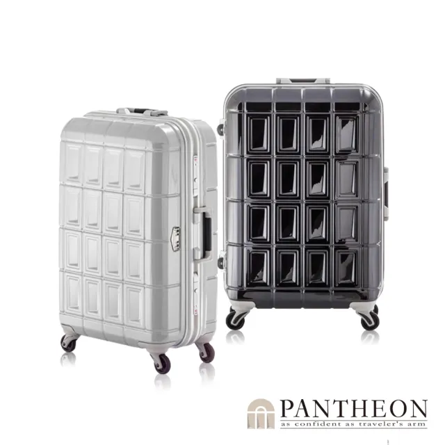 【PANTHEON 潘希恩】歡慶618 24吋 優雅輕量鋁框硬殼網美行李箱/旅行箱 PTD-1624(4色可選)