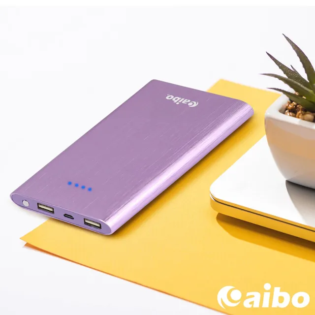 【aibo】12000 Plus 輕薄拉絲行動電源(BSMI認證商品)