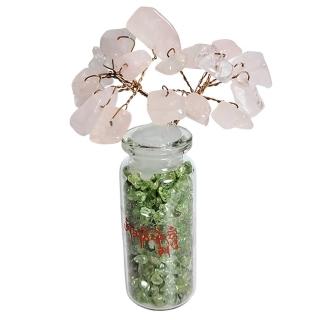 【十方佛教文物】許願樹{橄欖石}粉晶樹發財樹能量樹(大悲咒 加持108遍)