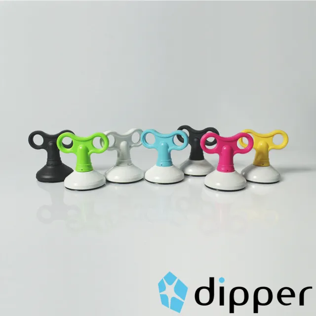 【dipper】強力吸盤壁掛-中(黑色)