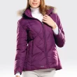 【SAMLIX山力士】JIS90%女防潑水保暖羽絨外套#38012(黑色.紫色.粉紅)