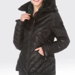 【SAMLIX山力士】JIS90%女防潑水保暖羽絨外套#32714(黑色.紫色)