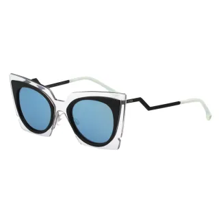 【FENDI】-時尚造型太陽眼鏡FF0117S(水銀鏡面)