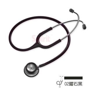 【Spirit】豪華主治不鏽鋼雙面聽診器/曜石黑/CK-S601PF-02