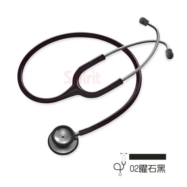【Spirit】豪華主治不鏽鋼雙面聽診器/曜石黑/CK-S601PF-02