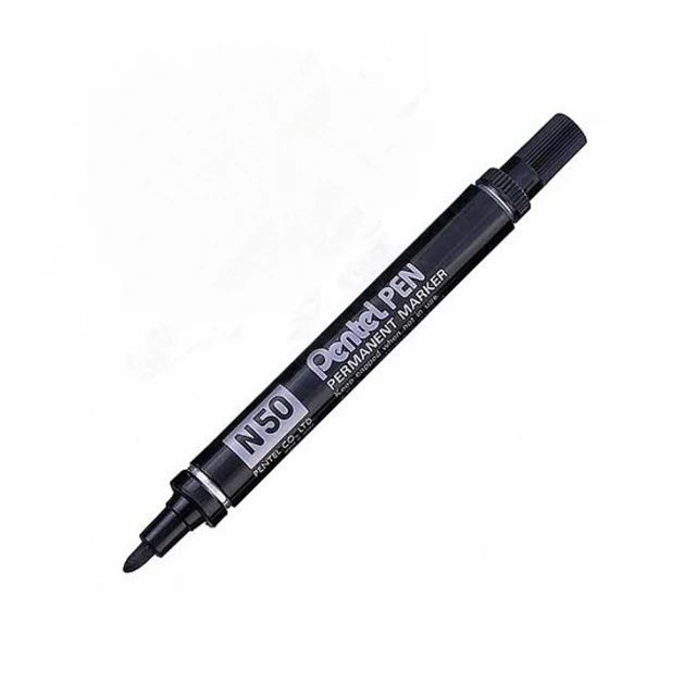 【Pentel 飛龍】油性麥克筆 圓頭 1.5mm 黑色 /支 N50