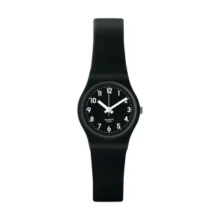 【SWATCH】LADY BLACK SINGLE 經典手錶/女錶/瑞士製造 LB170E(25mm)